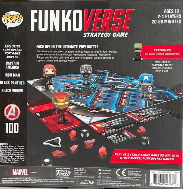 Funkoverse Strategy Game: Marvel Avengers 100 Oddball Games